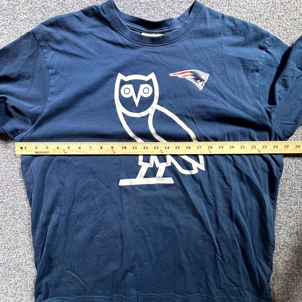 OVO x NFL New England Patriots Game Day T-Shirt Men's 2XL Navy Blue Graphic Tee - Picture 6 of 13
